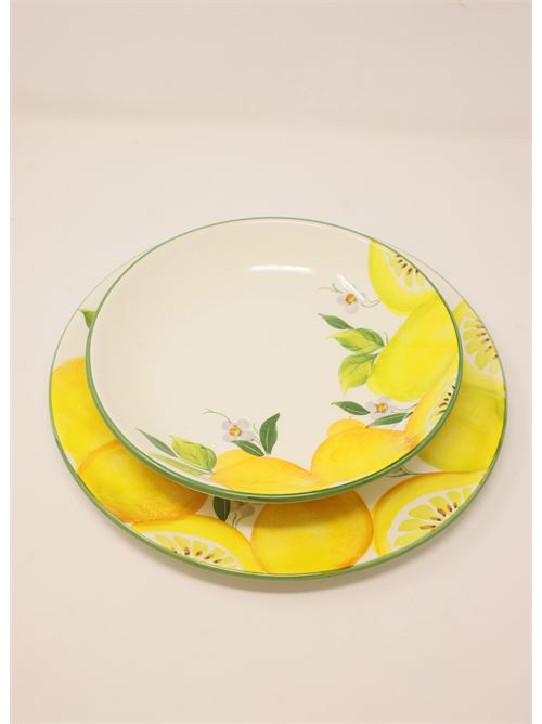 piatto fondo con limoni L'Oasi ceramiche | PIATTOFONDOLIMONILIMONI